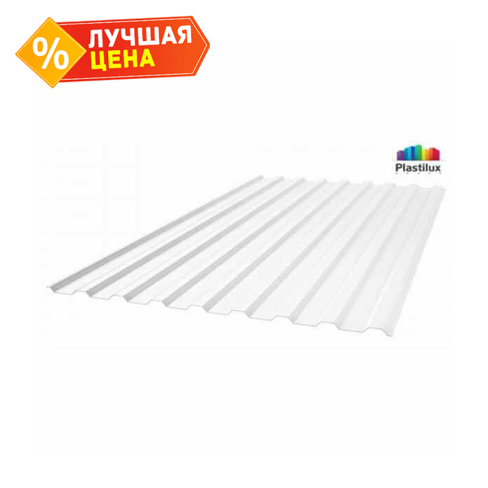 Профилированный поликарбонат 2 мм МП-20 ROYALPLAST прозрачный 6000х1150 мм