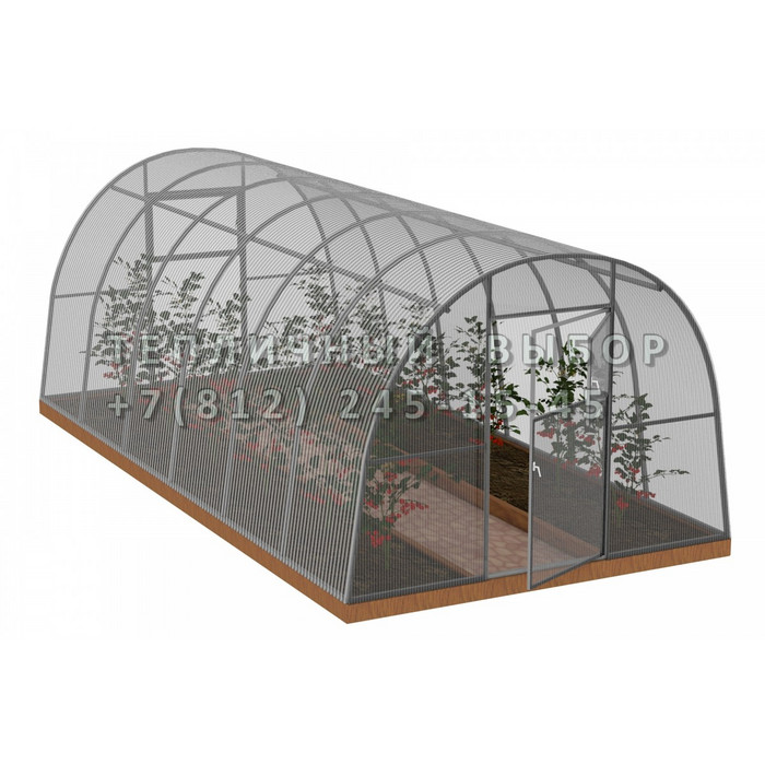 Теплица из поликарбоната Арочная 2,5х6 h=2 м профиль 30х30 мм